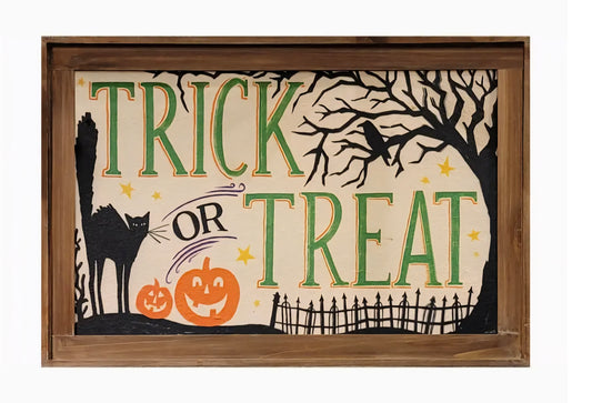 Trick or Treat Halloween Wall Sign